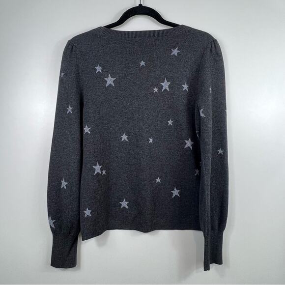 Ann Taylor Gray Star Pattern Sweater - Picture 9 of 10